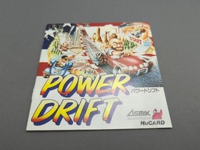 * Power Drift (PC Engine) Japan Import HuCard And Manual