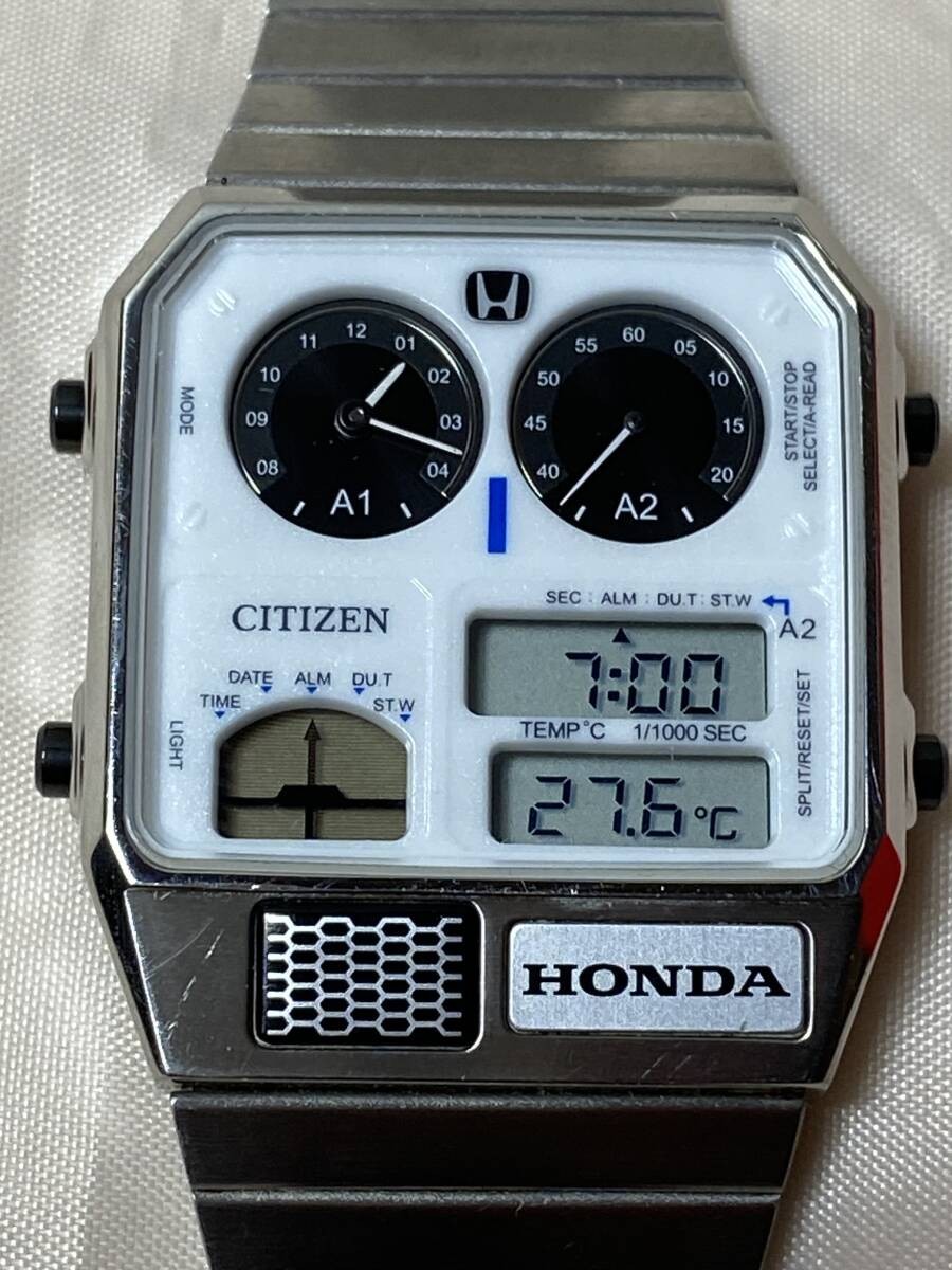 Honda x Citizen ANA-DIGI TEMP Limited Edition Watch Prelude white