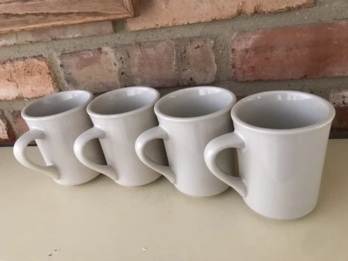 Set of 4 Vintage Diner Coffee Mugs Cups WORLD ULTIMA CHINA 😎☕️