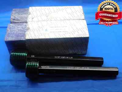 NEW 2 1/32 4 BPV 90 DEG LH API THREAD PLUG GAGE 2.03125 GO NO GO = 1.9870 1.9965