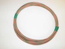 TAN/GREEN AUTOMOTIVE WIRE 16 GAUGE HIGH TEMP GXL 25 FEET
