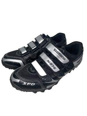 Shimano MD76 SPD Cycling Shoes Men Size Black Silver