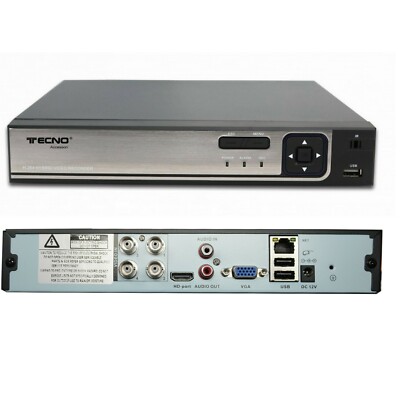 DVR 4 Kanäle Eingänge 5 IN 1 p2p Analog Digital AHD Ultra HD 5 Mpx Cloud