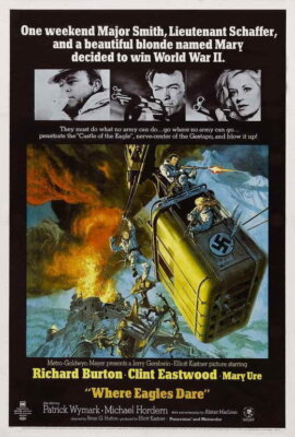 65397 Where Eagles Dare Movie lint East Wall Decor Print Poster