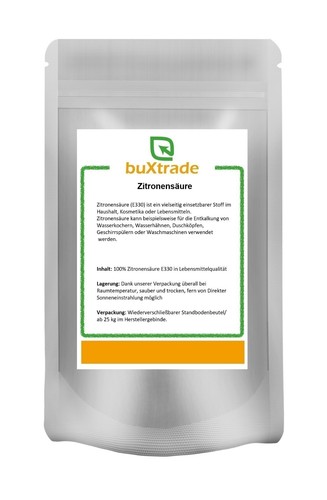 5 kg | Zitronensäure | Lebensmittelqualität E330 | Bio | Entkalker | Reiniger 5 kg | Zitronensäure | Lebensmittelqualität E330 | Bio | Entkalker | Reiniger