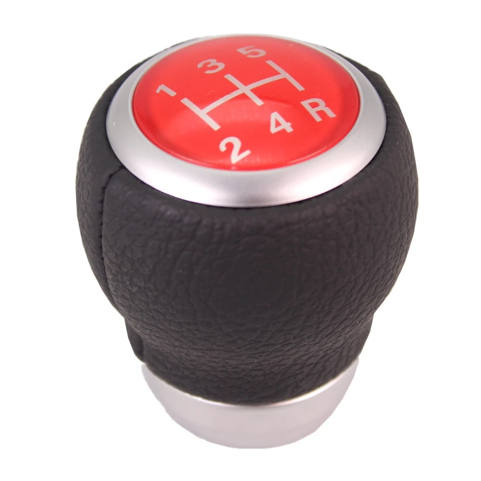 Pomo de cambio de marchas de 5 velocidades para Subaru Impreza WRX STI Outback Forester rojo Foto 2 de 4