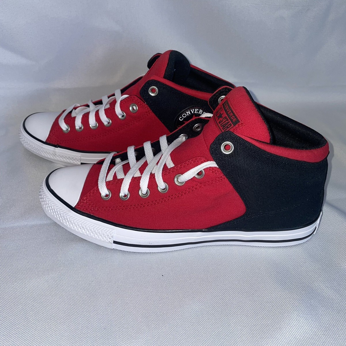 New Converse All Star Hi Street Red/Black Shoes Size Mens 10 