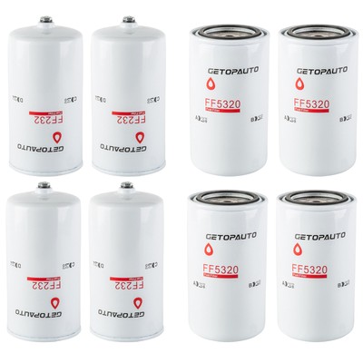 4Pcs New FF232 FF5320 Fuel Filter Kit For Cummins Duramax 33522 33528