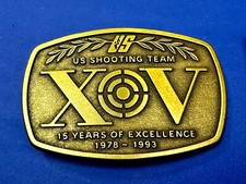 US Shooting Team VOX 15 Years of Excellence Commemorative Gun Rifle Belt Buckle