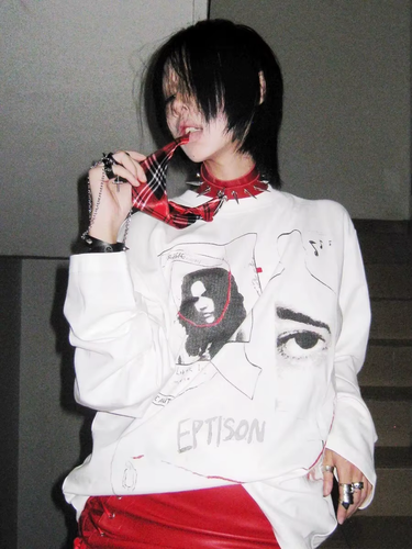 Harajuku Print T Shirt Women Casual Loose Graphic Tops Streetwear Y2k Vintage - Picture 5 of 9
