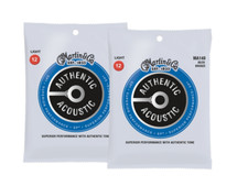 2-Pack Martin SP MA140 80/20 Bronze Acoustic Light Guitar Strings 12-54