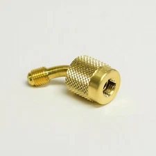 Yellow Jacket 19208 Anti Blow Back 1/4" SealRight  x 45 degree 1/4" Hose Fitting