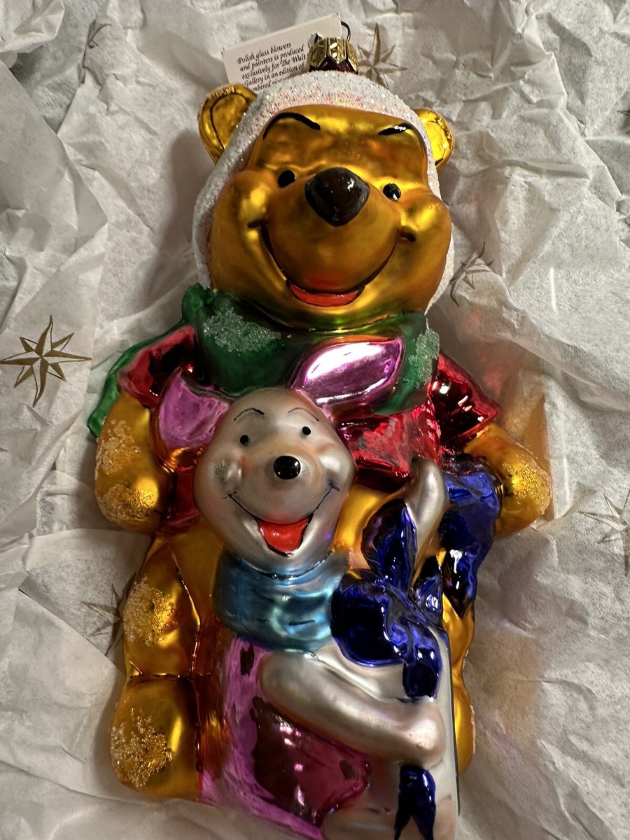 希少Christopher Radko ディズニー プーさん オーナメント限定品 Disney Christopher Radko Best Friends Pooh & Piglet Ornament LE