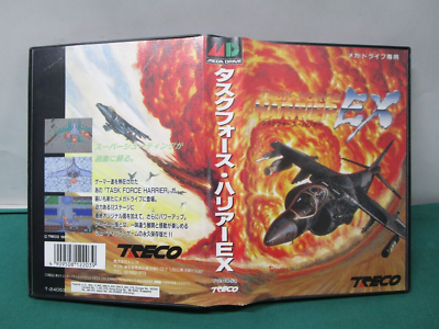 Mega-Drive Genesis - TASK FORCE HARRIER EX - box, manual, postcard