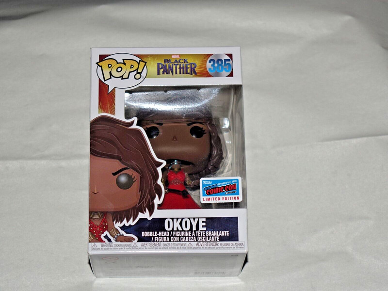 FUNKO POP! Okoye Black Panther #385 2018 NYCC exclusive vaulted