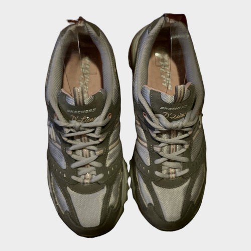 Sketcher Women's 8.5 D' Lites sn# 11570 Color GYPK Gray, & Pink Sneaker - Picture 20 of 22