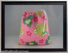 Gymnastics Leotard Grip Bags / Giant Frogs Smiling Gymnast Birthday Goody Bag