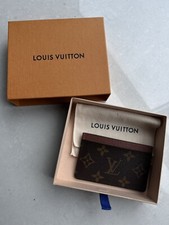 LOUIS VUITTON M61733 LV Porto Cult Sampur Card Case Brown Monogram Full Set NEW