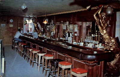 JARBIDGE Outdoor Inn Saloon in Nevada USA Postcard Amerika ~1960/70 Postkarte
