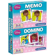 DISNEY Lernspiel MEMO + DOMINO Doc McStuffins Doc das Plüschtier NEU