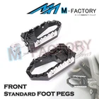 Black TRC Front Wide Touring Foot Pegs For Honda NC 700 750 CBR600RR CB500X