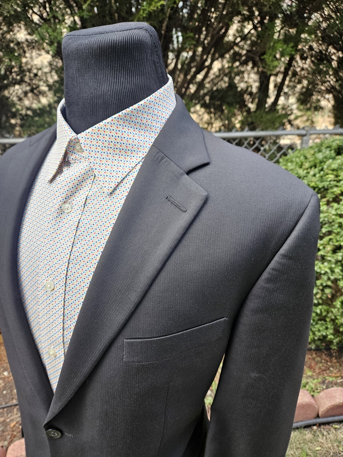 PETER MILLAR 100% Wool Black Two Button Blazer Sp… - image 5