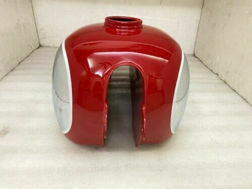 Fit For Horex Regina Red Painted Chromed Petrol Tank - Picture 3 of 5