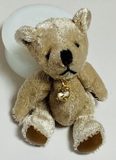 RUSS BERRIE Bears of the Month - APRIL DIAMOND 3" JOINTED WITH LEATHER FEET/HNDS