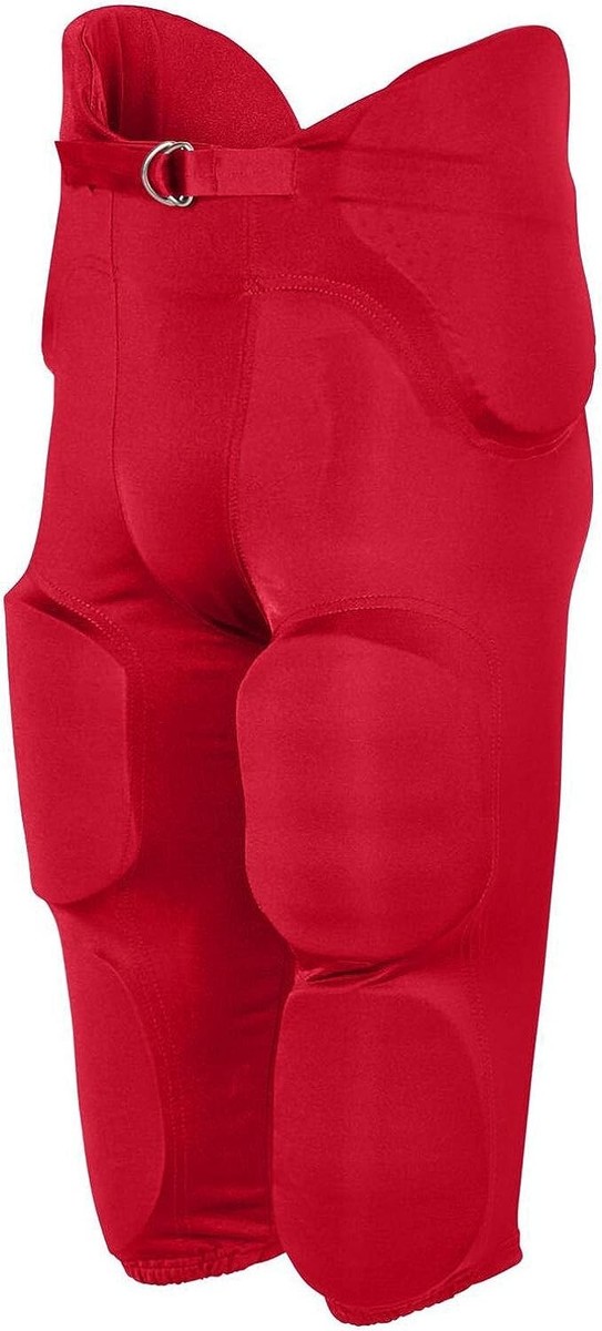 Mens Augusta Sportswear Padded Integrated Football Pants Red Size XL eBay