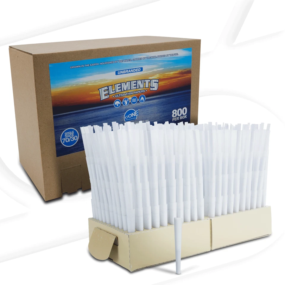 Elements Classic tamaño único 70/30 sin marca | caja a granel | 800 conos Foto 2 de 4
