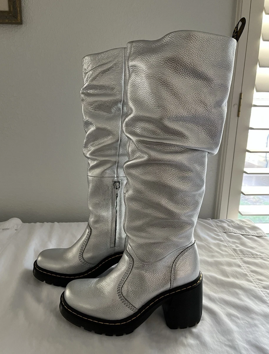 s*u様 ドクターマーチン シルバー UK8(26.5〜27) Dr. Martens Silver Shoes for Women for sale | eBay