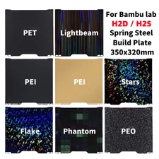 3D Printer Build Plate For Bambu Lab H2D H2S Heated Build Plate 350x320mm
