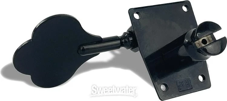 Máquinas afinadoras de bajos Leo Quan Badass OGT de marcha abierta - poste grande, negras Foto 2 de 4