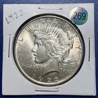 1922- P US PEACE Silver Dollar $1 Philadelphia Mint 90% Silver. Ungraded