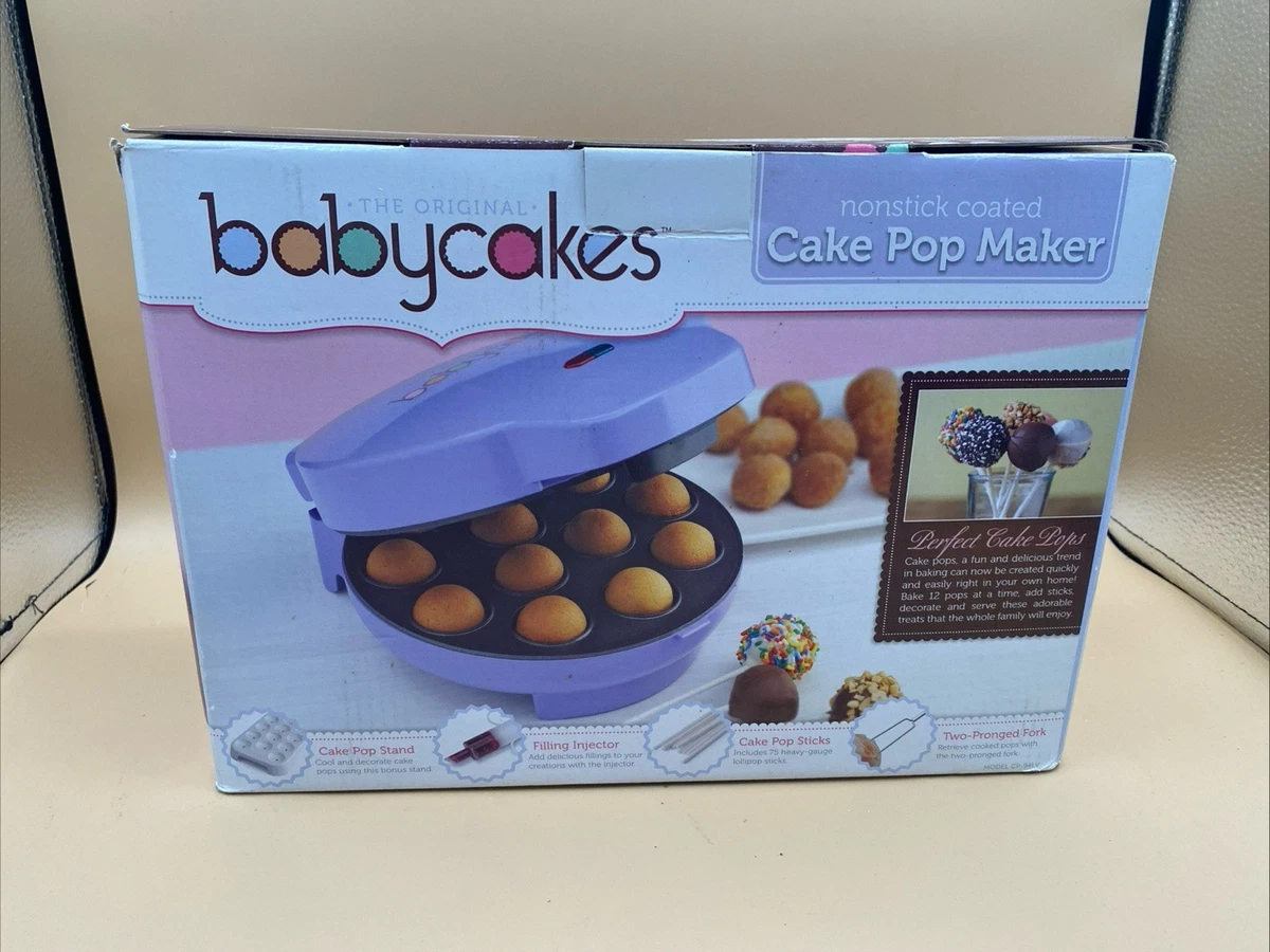 Babycakes Mini Cake Pop Maker Violet Recettes Neuf dans sa boîte