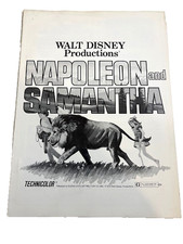 VINTAGE 1972 WALT DISNEY "NAPOLEON AND SAMANTHA" ORIGINAL MOVIE PRESSBOOK - #257