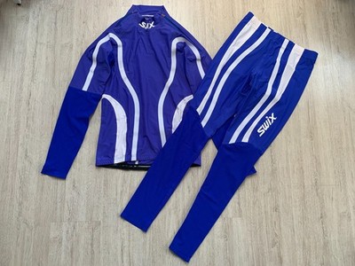 SWIX Blau Anzüg Langlaufanzüg Rennanzüg Jogginganzüg Laufanzüg Hose Ski Suit XL