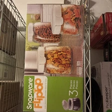 Snapware FlipTop 3-Piece Glass Canister Set - New in Box