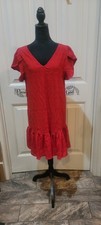 shien red dress size lg NEW WOT