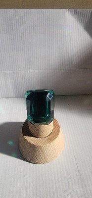 Swarovski Lucent cocktail crystal ring, octagon cut green size 52 Retail $320