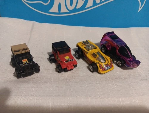 Hot Wheels Vintage Friction And Speed Burner Pluss 2 Stunt Rider Jeeps All Work