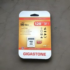 Gigastone 128GB Micro SD Card, GoPro SD Card, 4K UHD Video Recording, A2 V30