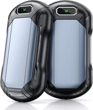 8000mAh Hand Warmers Rechargeable 2 Pack, AI Smart Chip 22Hrs Small, Blue 