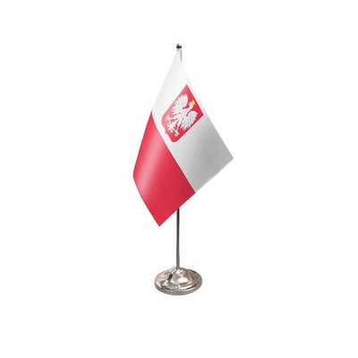 Flagtex Polen Wappen Tischflagge