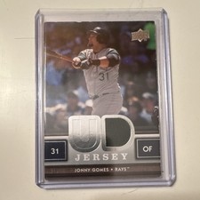 Upper Deck 2008 UD Jersey Jonny Gomes #UDJ-GO Memorabilia Tampa Bay Rays MLB