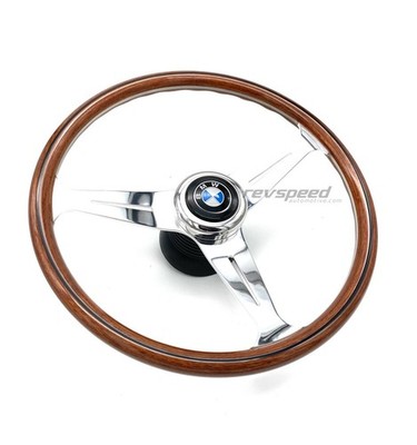 BMW E24 6 Series 87-89 NARDI Wood Steering Wheel With Boss Kit 390mm 15.35'' RARE