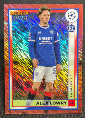 2022-23 Topps Merlin UEFA Club Competitions Alex Lowry #149 Rose Gold /299 RC