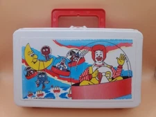 Vintage Mcdonald's 1980s Happy Meal Lunch Box Pencil Case School Supplies USA