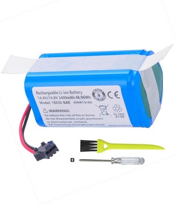 3400mAh Replacement Vacuum Battery for Deenkee 600 DK600 DK600 MAX Ionvac
