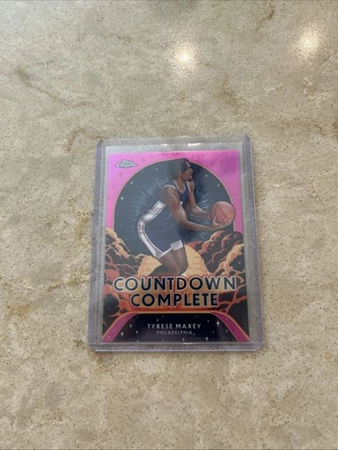 2024 Topps Chrome Basketball Pink Refractor Tyrese Maxey #CC-9